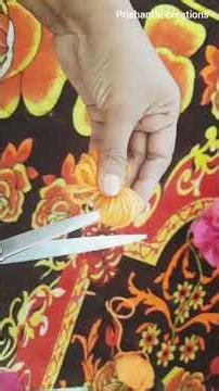 Flower trick/Fabric flower making/easy fabric flower making/easy crafts#flowertrick #flowermaking