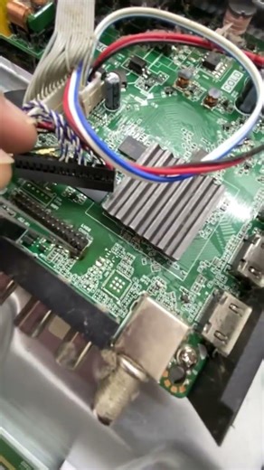 LCD TV shorted TCON board repair