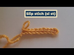 Learn the slip stitch (sl st)! 🧶 Quick & easy tutorial. ✨ #crochet #slipstitch #tutorial