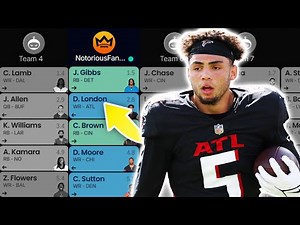 2025 Fantasy Football Mock Draft | 12 Team | PPR (Pick 5)