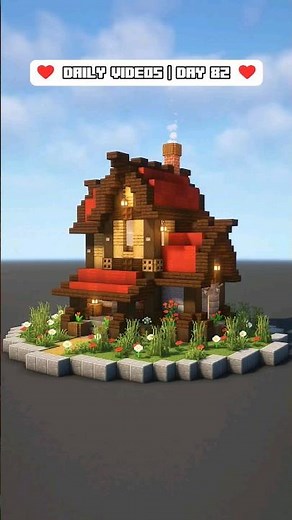 Minecraft Builds Ep. 85 | Red Fantasy House