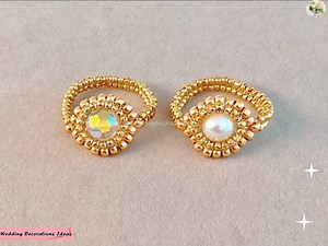 How to Make Easy Seed Bead Ring Tutorial | Wedding Decoration Ideas