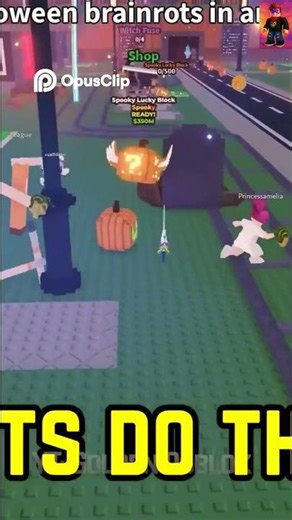 😵‍💫🤩Spooky Lucky Block Bees Attack! Watch Player's Hilarious Death! #roblox #brainrot