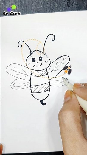 Cute Bee Drawing 🐝✨