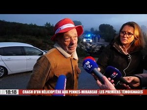 Helicopter crash in Rove: "We were afraid it would fall on us" (first accounts)