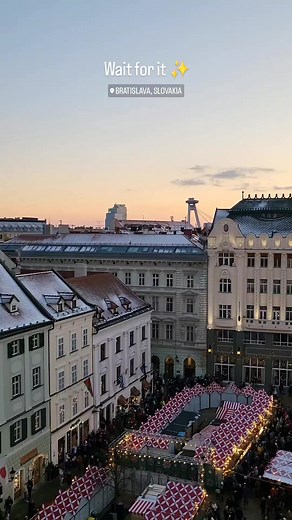 Christmas market in Bratislava ✨ #ThisIsSlovakia 🇸🇰 Video: Michaela Ivancikova #bratislava #xmas #slovakia #christmasmarket #vianoce #christmastrees | This Is Slovakia