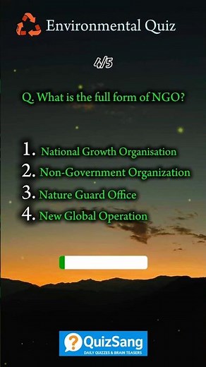 Environmental challenge quiz | try it 🌍💭