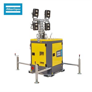 [Hot Item] Atlas Copco Hilight Bi  4 Fully Hydraulic Mast 8-Meter LED Lighting Technology and Lithium-Ion Battery Hybrid Light Tower