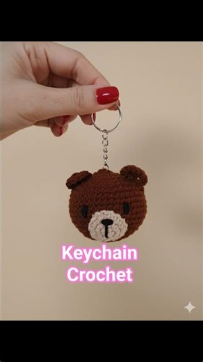 How to Crochet a Keychain Teddy Bear (Easy)