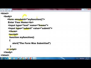onsubmit event in javascript