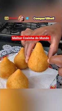NUNCA FOI TÃO FÁCIL FAZER COXINHA DE FRANGO COM UMA MASSA SUPER SABOROSA