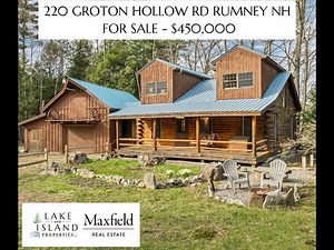 NH Log Cabin FOR SALE - Own this Retreat near Snowmobile Trails & White Mountains