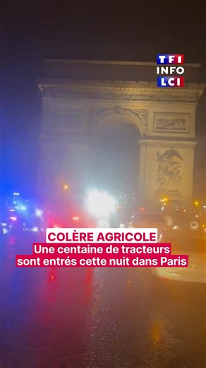 🚜 Des tracteurs de la Coordination rurale sont entrés à Paris avant l'aube ce jeudi, jusqu'au pied de la tour Eiffel ou de l'Arc de Triomphe pour certains. Ils expriment leur colère contre la gestion de la crise de la dermatose nodulaire et le projet d'accord commercial UE-Mercosur. | TF1 INFO