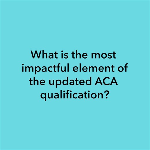 The updated ACA offers clearer steps from start to qualification. For trainees, that means greater focus, confidence and a better understanding of their progress, while keeping to the same world-class standards. Ginny Bradwell, Education Director at First Intuition Limited, shares how the updated ACA supports every stage of the journey. Choose the ACA: https://ow.ly/OBuP50XpAtl #ACACompletePackage #icaewATE | ICAEW