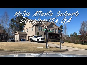 🌞🚗🏡 4K Sunny Day Neighborhood Drive in Douglasville, GA | Peaceful Suburban Views 🌳✨