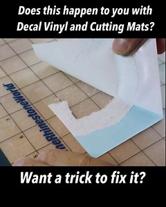 Vinyl Decal Cutting Mat Hack for Less Stress! We’ve all done this with cutting mats! Let’s end this now! :) . . . . . . #silhouettecameo #cricut #cuttingmat #cricutmade #cricutexploreair2 #cricutcrafts #cricutmaker #cricutlife #crafting #crafts #crafty #vinyldecalshop #vinyldecals #heattransfervinyl #sublimation #vinylhacks #lifehacks #diy #tutorials #learning #entrepreneur #scrapbook #scrapbooking #therhinestoneworld #blinganything #mattvassallo #trwcrew #651vinyl | The Rhinestone World