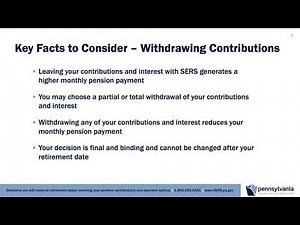 You and Your Pension - Payment Options