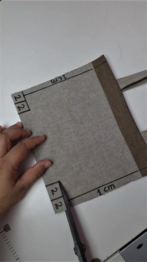 ✅️Sewing Tips For Mini Canvas Tote Bag with 3D Corners #shorts #shortsfeed #trending #fashion