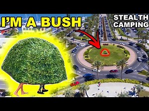 **CAUGHT** FAKE BUSH Stealth Camping In A Roundabout!! (Clearwater Beach, FL.)