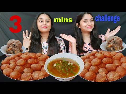 3 Minutes Panipuri Challenge😋| Phuchka challenge|Golgappa Eating Show|Messy Eating|Huge Eating ❤️