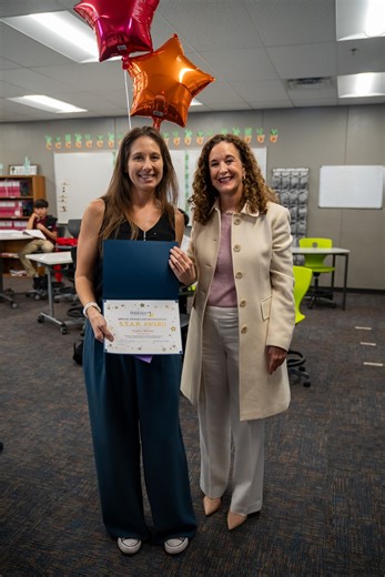 Watch as Phoenix #1 superintendent Dr. Deborah Gonzalez surprises Ms. Caylee McCue, 8th-grade math teacher at Garfield Middle School, with a December 2025 S.T.A.R. (Special Thanks And Recognition) Award. Congratulations on being nominated by your peers, Ms. McCue! ⭐ 🏆 | Phoenix Elementary School District #1