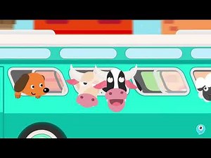 Wheels on the Bus with Animals 🚌🐶 | Songs for Kids | Lingokids