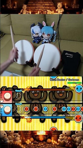 [Drum] Witch Doctor - Cartoons [Osu] 🥁 #shorts