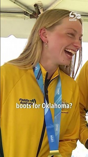 'When in Oklahoma!': Australia’s gold medal kayakers embrace Oklahoma culture with cowboy boots