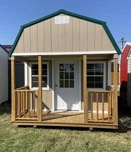 8.4K views · 58 reactions | Let's check out some SHEDS  . . 12' x 32' Painted "Lofted Cabin" & 14' x 32' Treated "Deluxe Cabin" . . . Check out our current inventory of over 150 sheds ready for instant ⚡️ delivery . . FREE Delivery throughout central Kentucky | Backyard World | Facebook