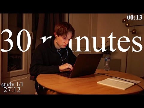 LIVE-Special | 30-Minutes study with me in PARIS 📚⛈️ rain & thunder sounds