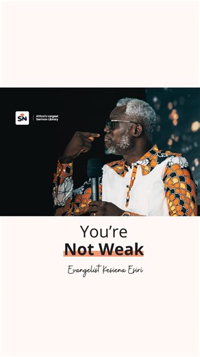4.1K views · 412 reactions | You are not weak, you can break free. Evangelist Kesiena Esiri #EvangelistKesienaEsiri #SpiritNerds | Spirit Nerds | Facebook