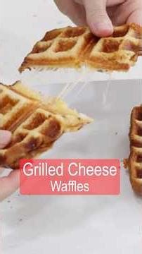 AWESOME Grilled Cheese Waffle