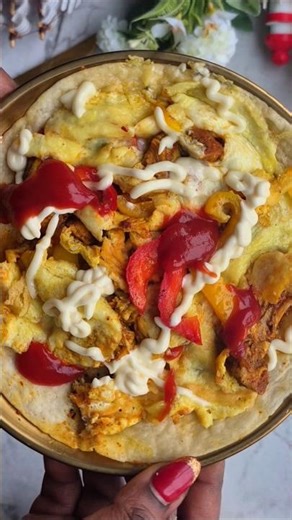 Easy Chicken wrap break fast Receipe 🥰🤗 #receipe #sandwich #wrap #viral #trending #shorts