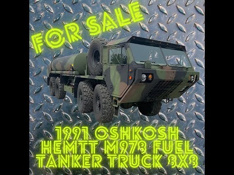 1991 Oshkosh Hemtt M978 Fuel Tanker Truck 8x8