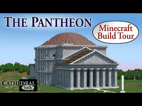 THSchutt's Roman Pantheon (1:1 scale) Minecraft Temple (2021) Build Tour