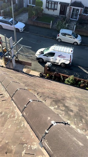 New ridges along with new dry ridge system 👍👌 #roofer #roofing #fyp #beforeafter #rooftop