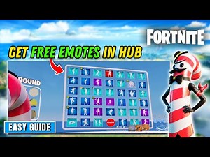 How to get free emotes in hub Fortnite?