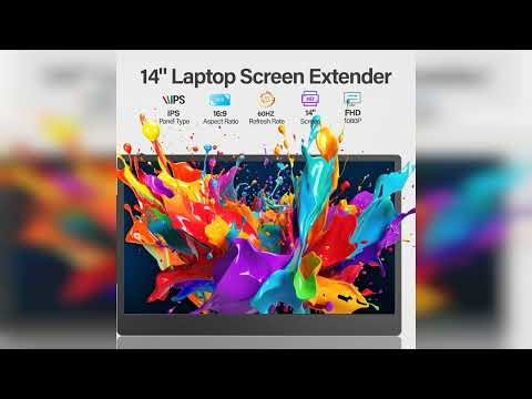 Review: Laptop Screen Extender, 14'' FHD 1080P IPS Ultra-Thin Dual/Triple Monitor Display, HDM...