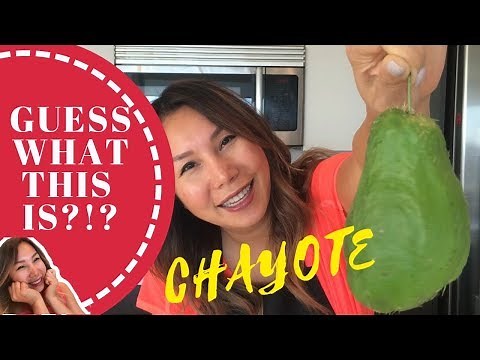 Chayote Squash stir fried with garlic - healthy eating