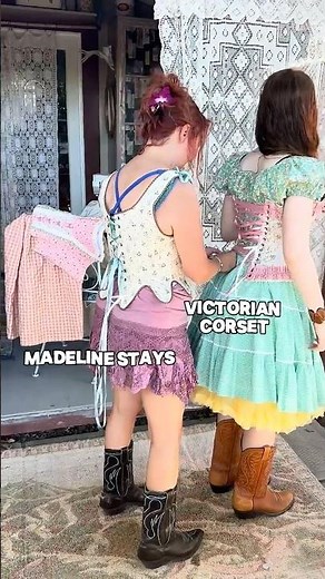 Corset Lacing + Spring Outfit Ideas 🌸 #shorts #springstyle #corsets