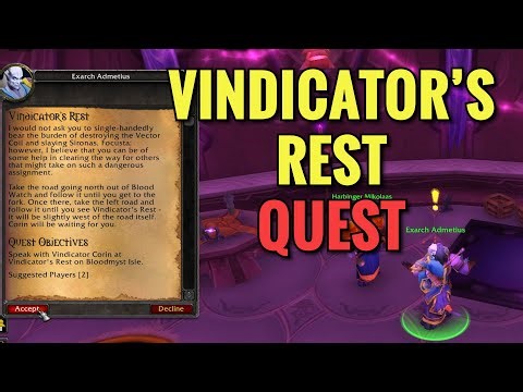 Vindicator's Rest Quest (WoW TBC)