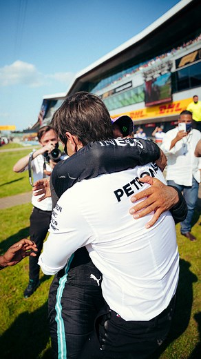 Mercedes-AMG PETRONAS F1 Team on Instagram: "#BritishGP winner hugs 🤗❤️ @lewishamilton"