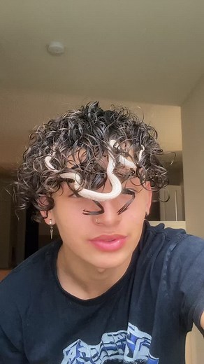 It took me like 10 mins to get her out without messing up my curls 😭 | Curly Hair