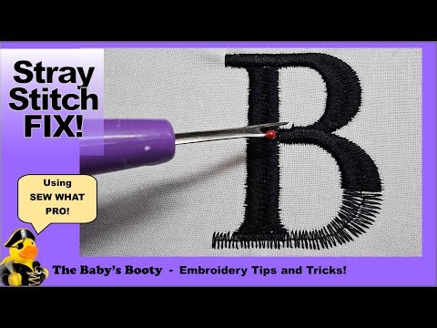 Fix Stray Embroidery Stitches in Sew What Pro!