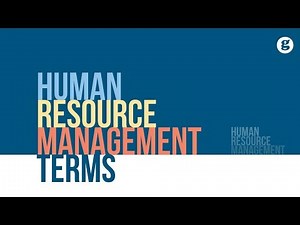 Human Resource Management Terms