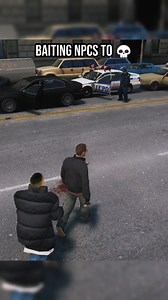 Baiting NPCs to 💀 #1 #gtaiv #gta4 #GTA4 #NEWYORK #fyp #funnymemes #lol #NYPD #gta #rockstargames #gta6 | GTAIV Daily