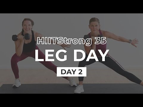 35-Minute LEG DAY At Home: Base, Build, Power (HIITStrong 35, Day 2)
