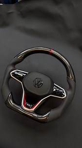 VW Golf MK8 GTI. Fully working carbon steering wheel with all safety features in place (no coding, no warning lights, no special modules) #mk8r #mk8gti | Control Customs LTD