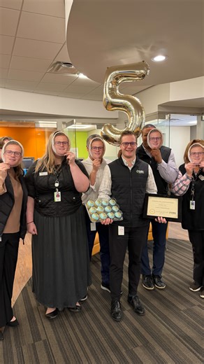 KEMBA Financial Credit Union on Instagram: "When you’ve been part of the KEMBA Financial Credit Union family for 5 years, you earn a celebration that’s as fun as you are. 😎 Happy 5-year anniversary to our Assistant Branch Manager in Westerville, Conner Fry! Thanks for being such a great leader (and a great sport). 🎉 Ready to join a team that supports & celebrates your career growth? Tap the link in our bio to view our current open listings! 👀 #KEMBAFinancialCreditUnion #LifeAtKEMBA #WorkCultu