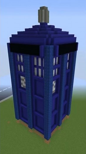 How to make an awesome FLYING Tardis in Minecraft: Timelapse #shorts
